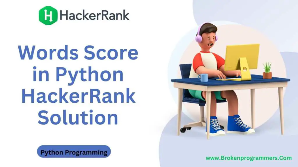 Words Score in Python HackerRank Solution