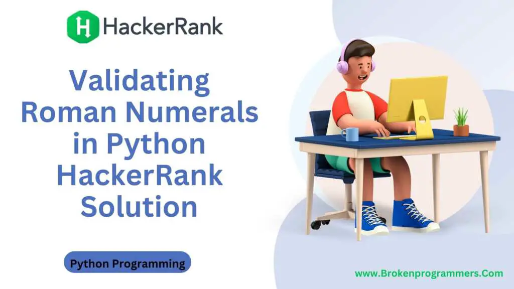 Validating Roman Numerals in Python HackerRank Solution